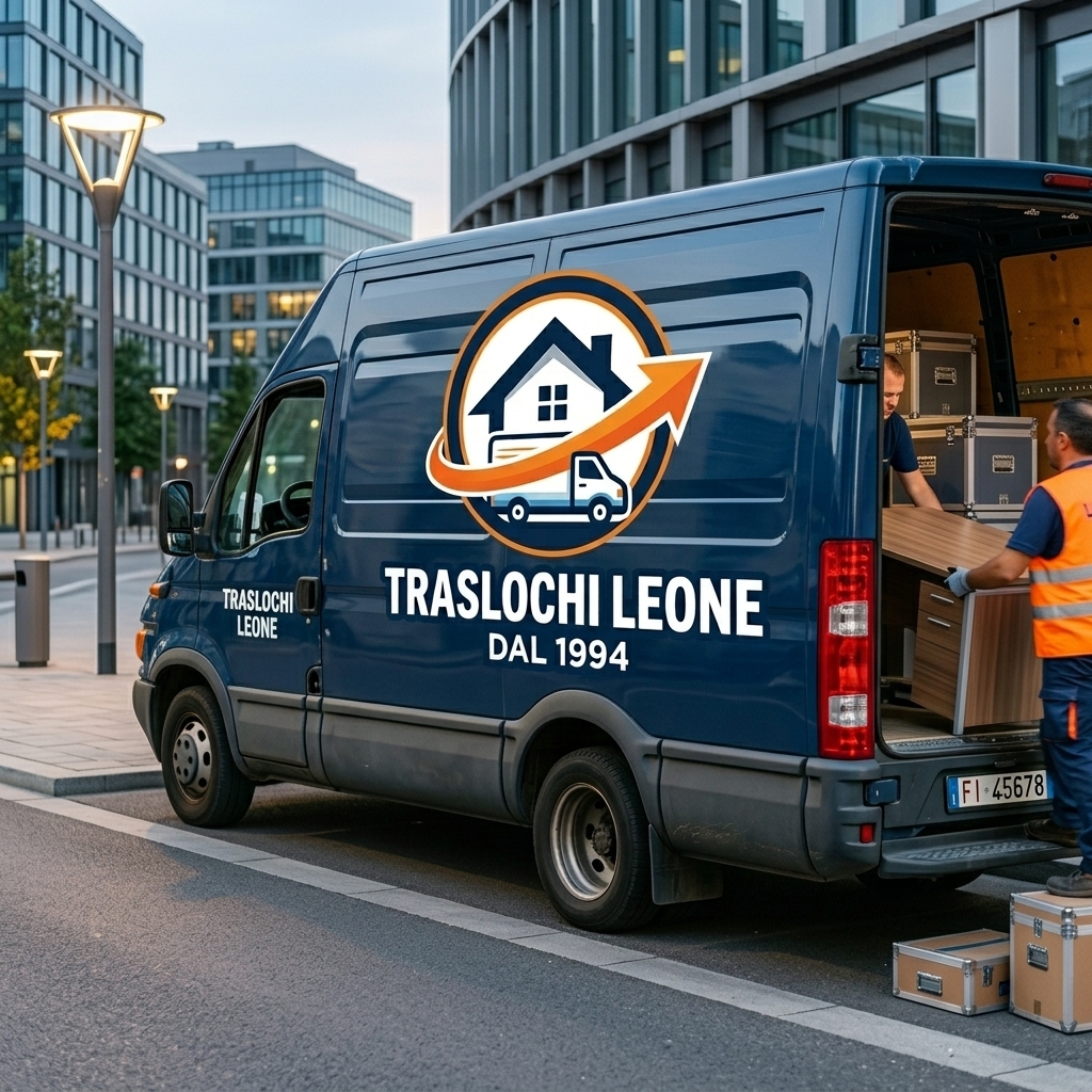 I nostri furgoni per traslochi e sgomberi in azione